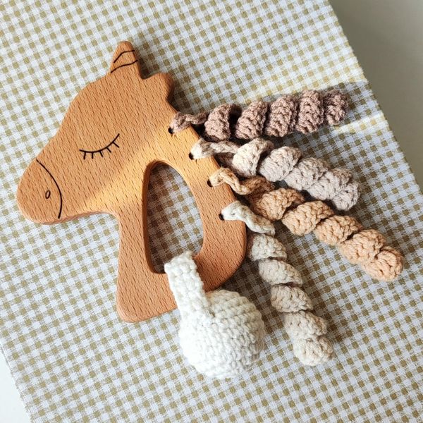 جغجغه دسته دار چوب راش