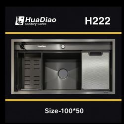 سینک باکسی دو پله هوادیاو (Huadiao (100cm