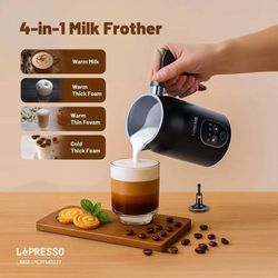 کف‌ساز شیر 4 کاره (4-in-1 Milk Frother) از برند LėPRESSO مدل LPCFFM0027