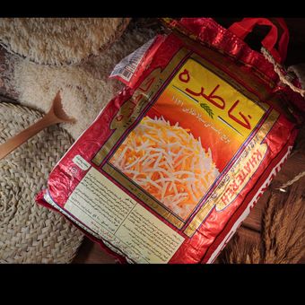 برنج خاطره باسماتی سیلا طلایی دانه بلند