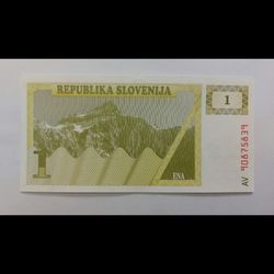 اسکناس 1 تولار اسلوونی (خارجی)- تک- بانکی - کشور اسلوونی