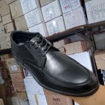 کفش چرم مجلسی بندی مردانه مدل ساعتی