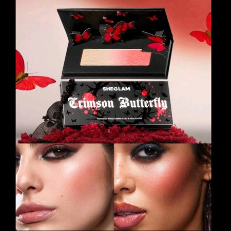 رژ گونه و هایلایتر پروانه شیگلم Sheglam مدل Monarch Wings Ombre