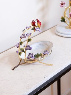 صدف عقربی بزرگ دو طوطی برنجی | مدل 3