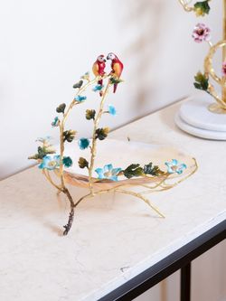 صدف بزرگ عقربی دو طوطی برنجی| مدل 1