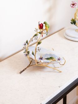 صدف عقربی بزرگ دو طوطی برنجی| مدل 2