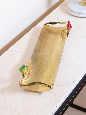 رولت خوری نخل طوطی برنجی | مدل 3