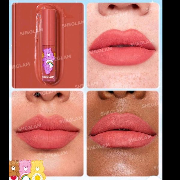 ست لیپ گلاس و رژلب مایع کالکشن خرس مهربان شیگلم|Sheglam care bears liquid lipstick and lip gloss