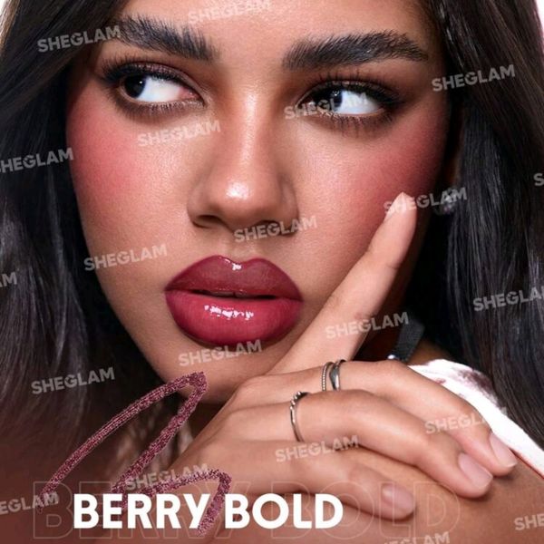 خط لب پلامپری شیگلم مدل Bold Booster رنگ Berry bold
