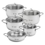 سرویس قابلمه ام جی اس 10 پارچه استیل CWS2110