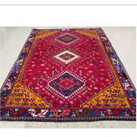 فرش دستباف سایز ذرع و نیم (تمام پشم یلمه طرح سهقاب) کد 6221