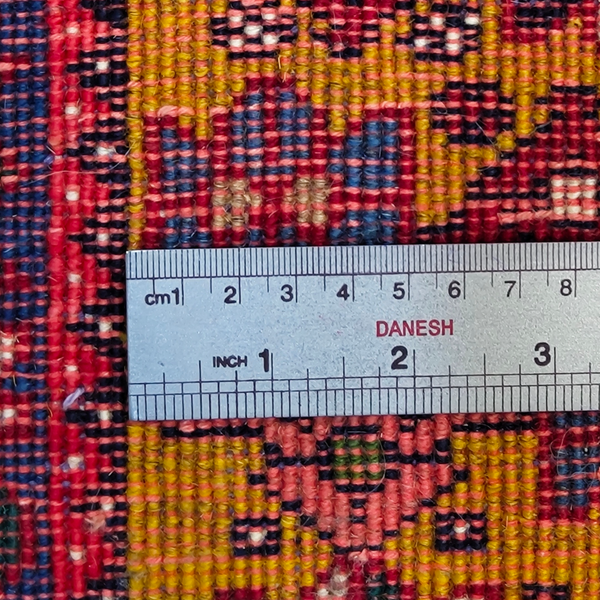 فرش دستباف سایز ذرع و نیم (تمام پشم یلمه طرح سهقاب) کد 6221