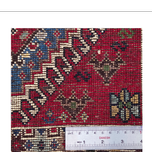 فرش دستباف سایز ذرع و نیم تمام پشم یلمه طرح خشتی کد 706