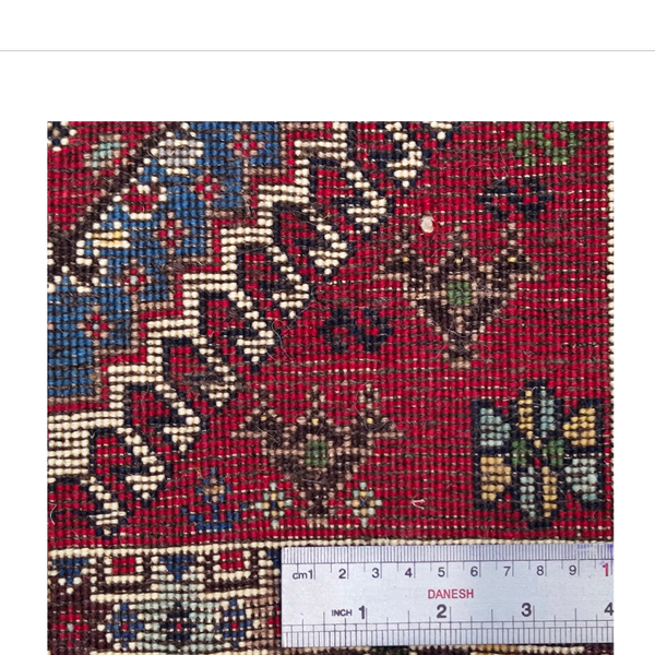 فرش دستباف سایز ذرع و نیم تمام پشم یلمه طرح خشتی کد 706