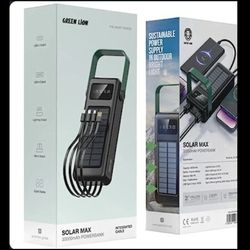پاوربانک گرین لاین مدل SOLAR MAX با ظرفیت 30000 میلی‌آمپر ساعت