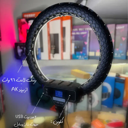 رینگ لایت حرفه ای توان 95 وات مدل LED Ring light F-480