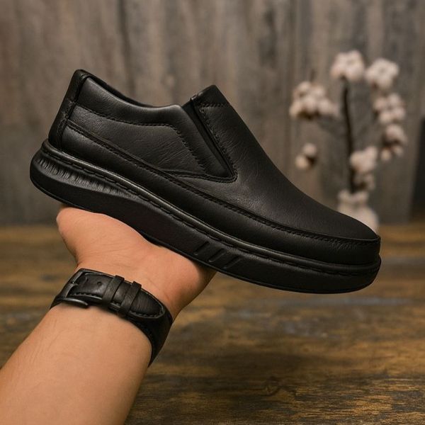 کفش راحتی طبی چرم مردانه perfect