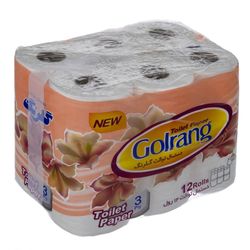 دستمال توالت 12 عددی گلرنگ