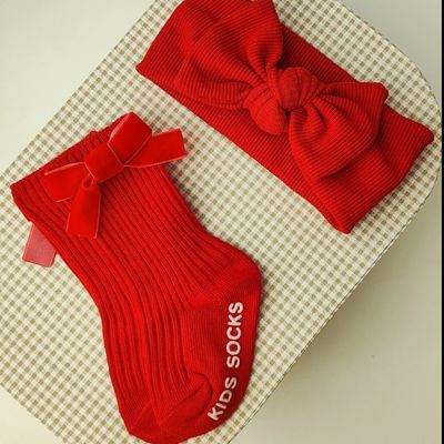 ست جوراب و هدبند یلدایی♥️