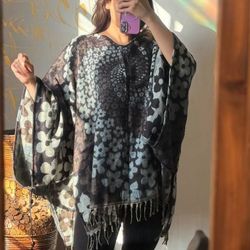 پانچو مزونی دست دوز زنانه کد RV2006