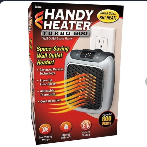 بخاری برقی  پریزی فن‌دار مدل HANDY HEATER | توان 800 وات