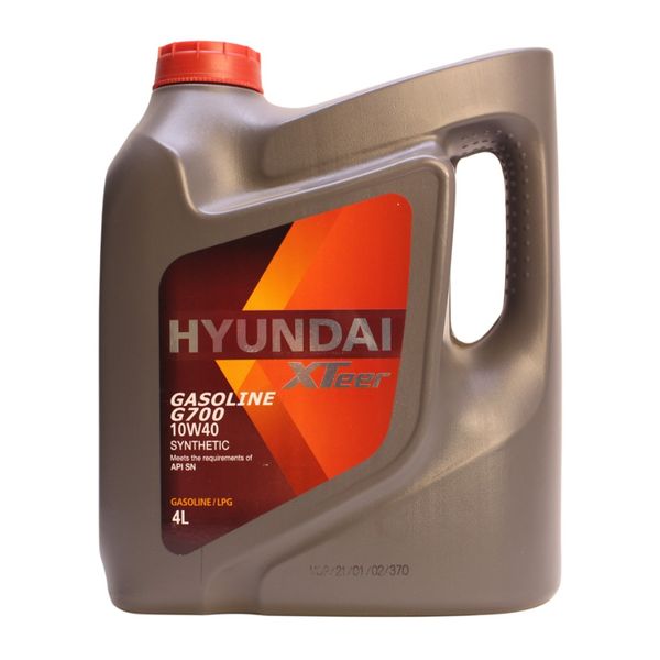 روغن موتور هیوندای Xteer G700 10w40 SN حجم 4 لیتر