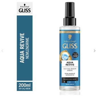 اسپری مو دو فاز گلیس مدل Aqua Revive مناسب موهای معمولی و خشک 200 میل