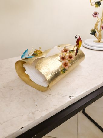 جادستمالی نغمه زرین طوطی برنجی