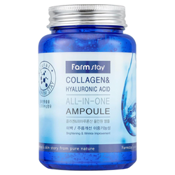 آمپول آبرسان کلاژن و هیالورونیک اسید فارم استی (Farm Stay Collagen & Hyaluronic Acid All In One Ampoule)