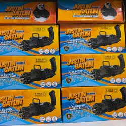 تفنگ حباب ساز اتومات همراه با مایع حباب ساز