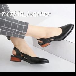 کفش تمام چرم زنانه کد 387