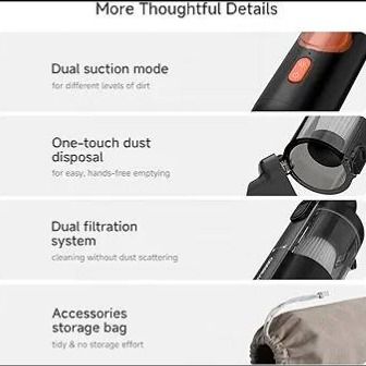 جارو شارژی 6 کاره شیائومی مدل Deerma XC01 Portable Handheld Vacuum Cleaner