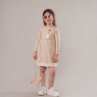 سارافون بچگانه نواردار و کیف
