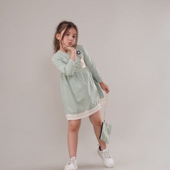 سارافون بچگانه نواردار و کیف2