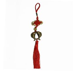 آویز فنگ شویی مدل دو ماهی