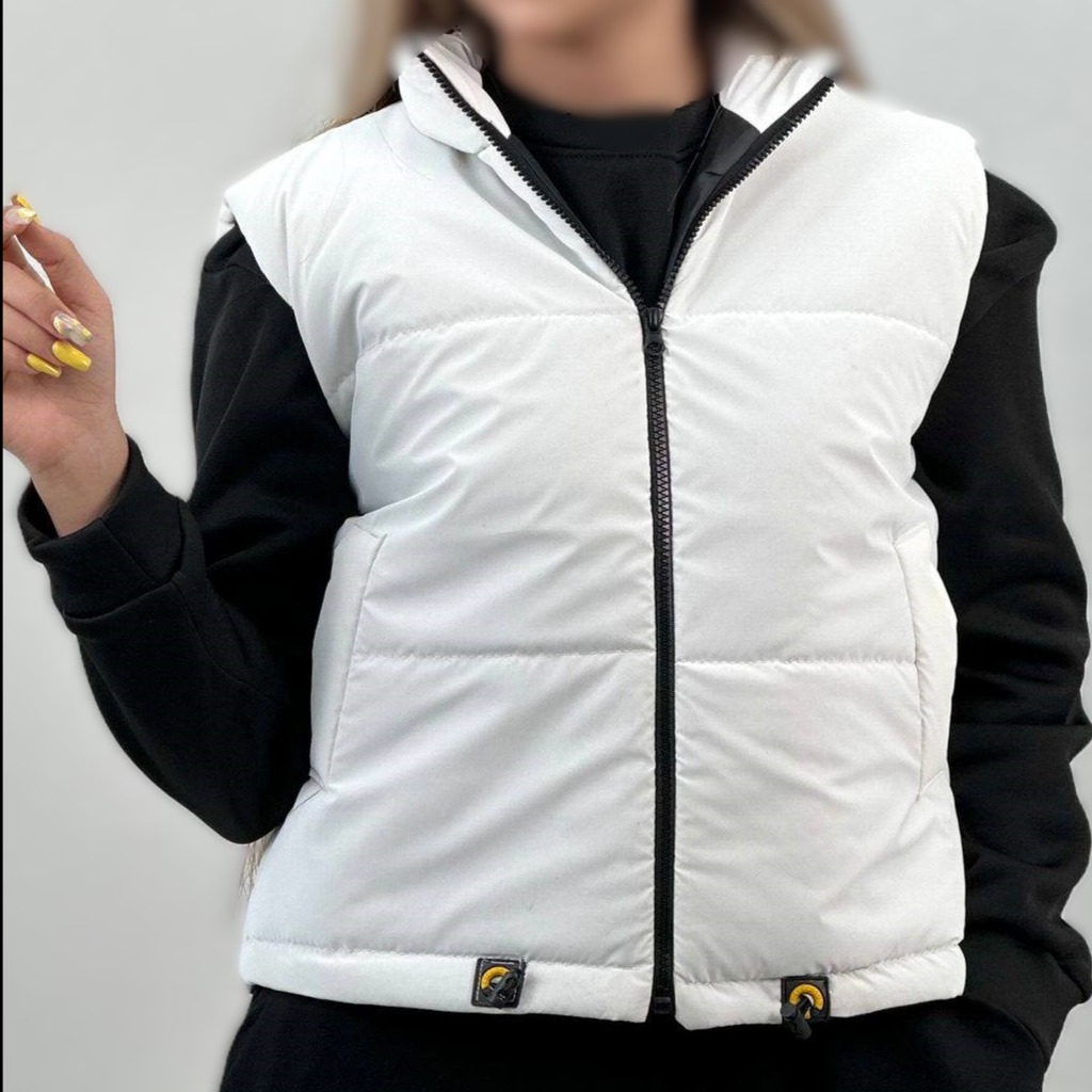 تصویر پافر سیلیکونی کوتاه زنانه آستر کشی شده پشم شیشه 