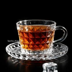 ست6عددی فنجان نعلبکی مدل الماس