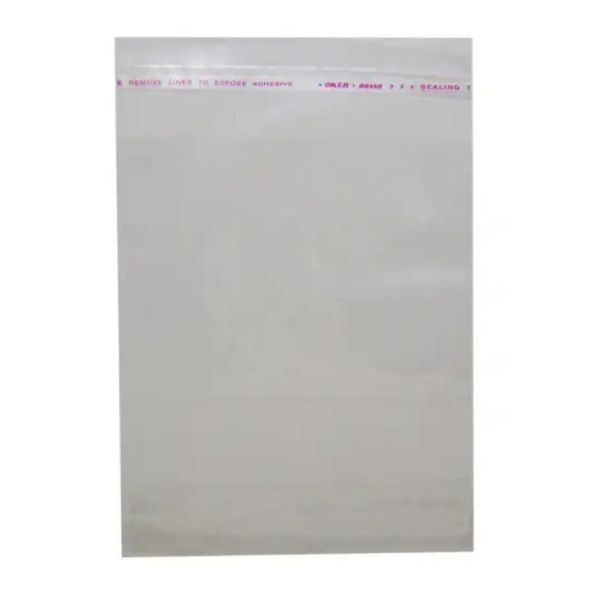 سلفون بسته‌بندی لبه چسبدار شفاف 40 * 30 بسته نیم کیلویی