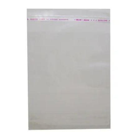 سلفون بسته‌بندی لبه چسبدار شفاف 35 * 25 بسته نیم کیلویی