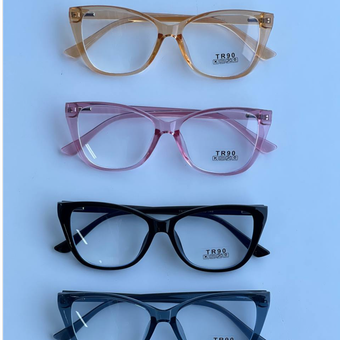 فریم طبی بلوکات زنانه مدل گربه‌ای TR90 Bluecut TR90 Cat Eye Frame – زنانه - دسته فنر، فریم نشکن