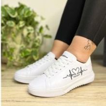 کفش ونس زنانه سفید زیره PU پیو ضمانت سبکی و دوام