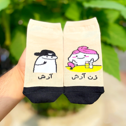 چاپ رو جوراب با طرح فان و دلخواه شما