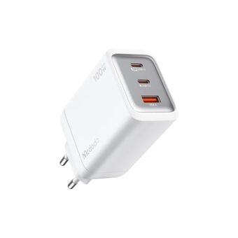 شارژر 100 وات مینی سه پورت مک دودو مدل CH-0120 (پریز اروپا) | Mcdodo CH-0120 100W Mini 3-Port Charger (EU Plug)