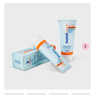 کرم تخصصی دست ضدآفتاب و آبرسان +SPF30 بی‌رنگ تراست