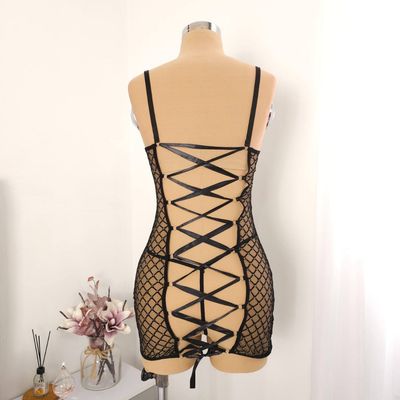 لباس خواب فنردار پشت بندی کد 3211