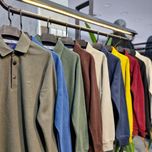 بافت سلانیک سه دکمه یقه دار