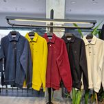 بافت سلانیک سه دکمه یقه دار