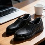 کفش مردانه  چرم خارجی  مدل جردن دوردوخت و اشترابل دوزی