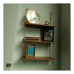 شلف دیواری MDF رمانتیک دیزاین مدل نئوپان 4T3