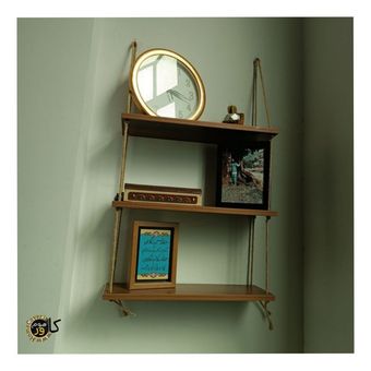 شلف دیواری MDF رمانتیک دیزاین مدل نئوپان 4T3
